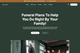 Funeral 128 - Funeral Services Website Template